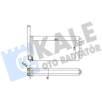 Kalorifer Radyatörü  Ford Escort 3/4/5 Kapı/S.Wagon (1991->)  KALE 104700