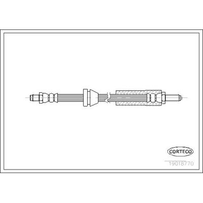 Fren Hortumu Ön Sağ veya Sol Ford Escort Cabrio (1986->)  FROW 502.1112.002
