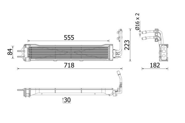 Motor Yağ Soğutucu  BMW X6 Serisi (G06N)(04.2023->)  MAHLE CLC 333 000P