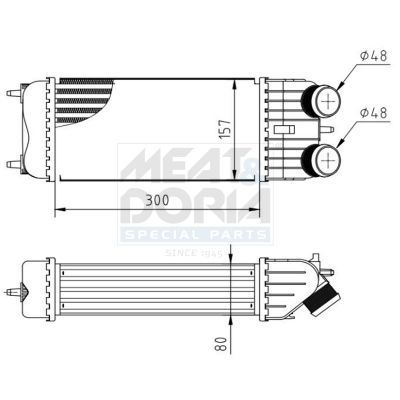 Turbo Radyatörü  Peugeot 207 (05.2006->)  ORİS 1617-4835A