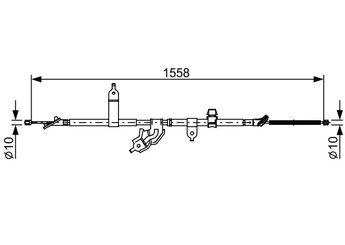 El Fren Teli Arka Sol BOSCH 1 987 482 512  1987482512 4643052151 46430 52151