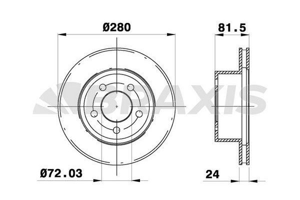 Fren Disk Ayna Ön Sağ ve Sol BRAXIS AD1012