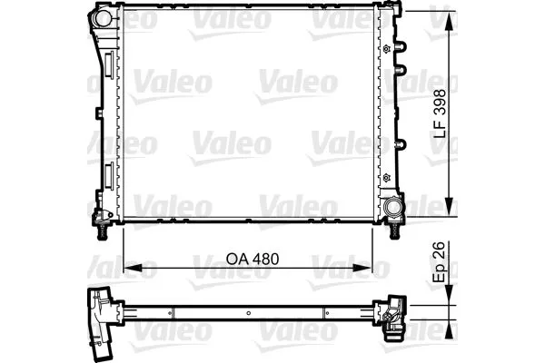 Su Radyatörü  Mercedes GLC -Serisi SUV (BM 253)(06.2015->)  VALEO 735273