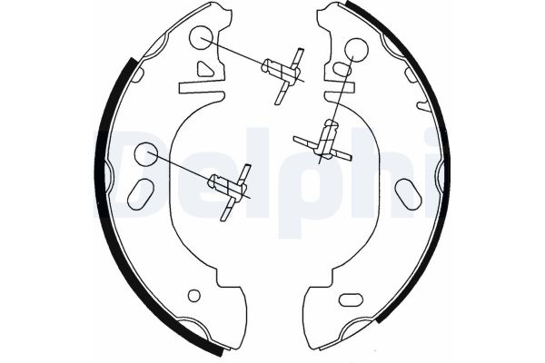 Fren Pabuçlu Balata Arka DELPHI LS1700