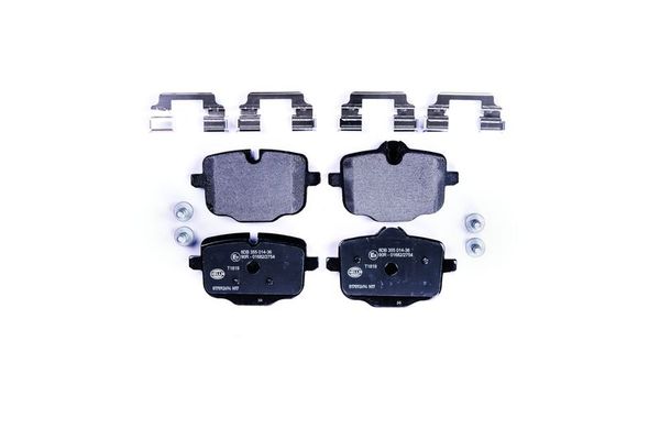 Fren Disk Balata Arka BMW 5 Serisi Sedan (F10)(08.2010->)  HELLA 8DB 355 014-361