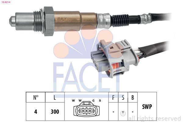 Oksijen (Lambda) Sensörü  Opel Combo (Corsa C)(2001->)  MAGNETI MARELLI 259000621000