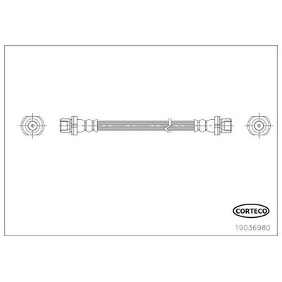 Fren Hortumu Arka Sağ Toyota Verso (AUR2/ZGR2)(2009->)  BRAXIS AH1097