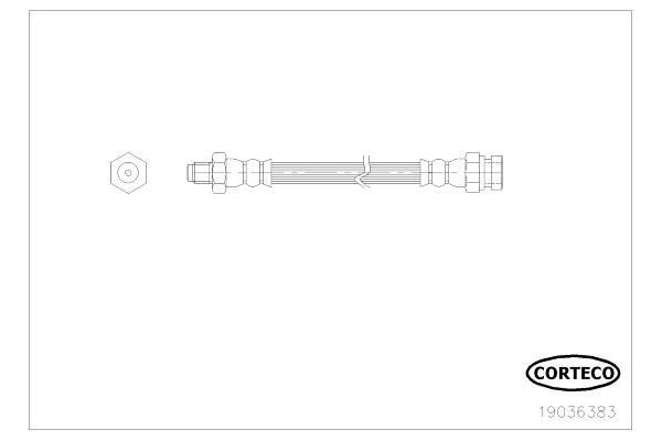 Fren Hortumu Arka Sağ veya Sol Mitsubishi Outlander (CW0)(2010->)  CAVO C901 005A