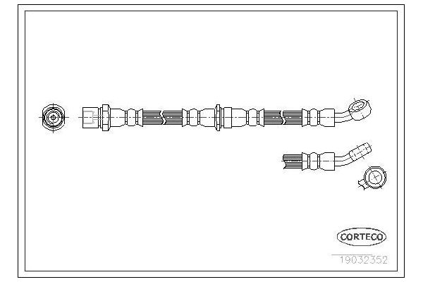 Fren Hortumu Arka Sağ veya Sol OSSCA 01400