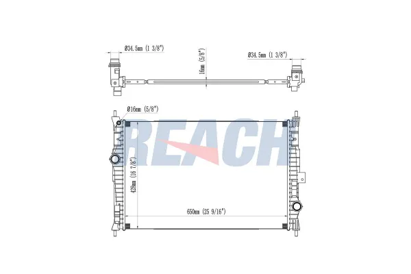 Su Radyatörü  Fiat E- Doblo (361) Combi (2022->)  VEKA 16-4462B