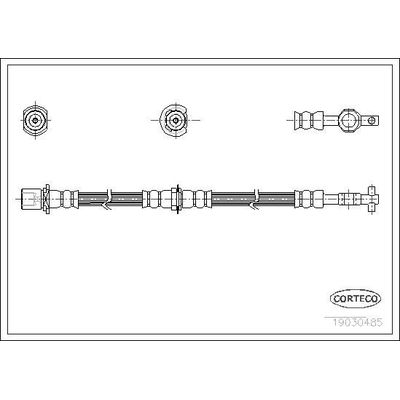 Fren Hortumu Ön Sağ veya Sol Toyota Corolla (E9)(1987->)  CAVO C800 329B