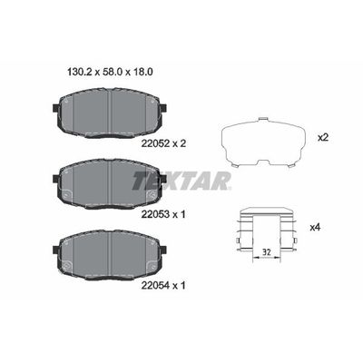 Fren Disk Balata Ön TEXTAR 2205203