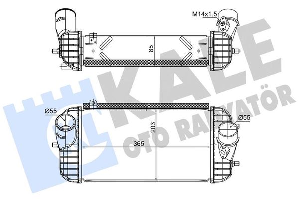 Turbo Radyatörü  Hyundai Grand Santa Fe (NC)(2013->)  KALE 375865