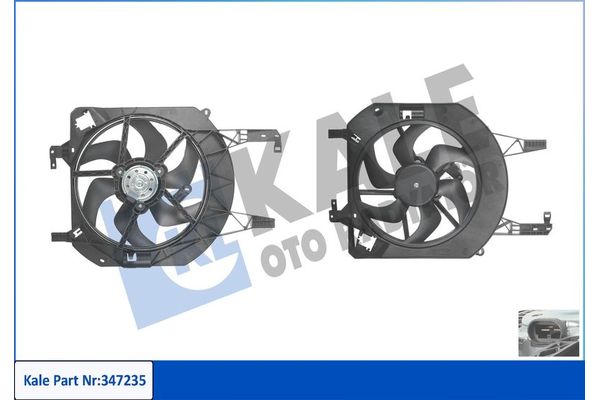 Radyatör Fan ve Motoru  Opel Vivaro (2001->)  KALE 347235