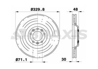 Fren Disk Ayna Ön Sağ ve Sol BRAXIS AD0400  4249A7 4249-A7 4249A9 4249-A9