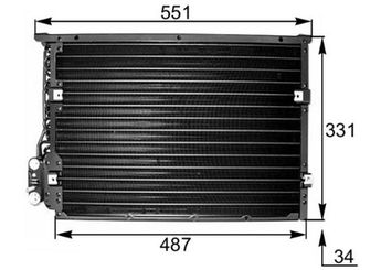Klima Radyatörü  MAHLE AC 177 000S  6977492 6 977 492 64536977492 64538391355 8391355 8 391 355