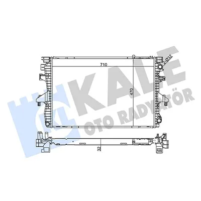 Su Radyatörü  Ford Transit Otobüs (TTG)(2013->2019)  KALE 354000