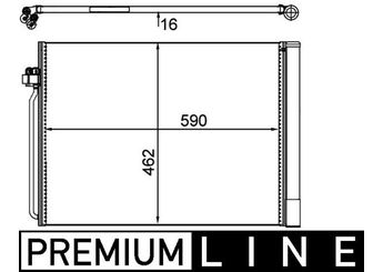 Klima Radyatörü  MAHLE AC 405 000P  6972553 6 972 553 64509239992 64536972553 9239992 9 239 992