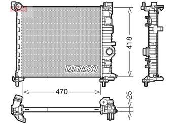 Su Radyatörü  DENSO DRM20115  DRM20115 1300309 13283249