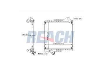 Su Radyatörü  RADISEN RR 621251  9P1121251 9P112125 RR621251