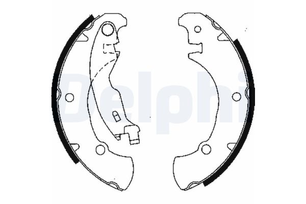 Fren Pabuçlu Balata Arka Fiat Marea (185) 4 Kapı (1996->)  DELPHI LS1840