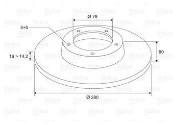 Fren Disk Ayna Arka Sağ ve Sol VALEO 197097  51740248 424940 4249-40 4249A2 4249-A2 4249K8 4249-K8 51749275 51856412 424939 4249-39