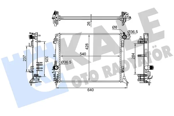 Su Radyatörü  Renault Talisman Grandtour (11.2015->)  KALE 358985