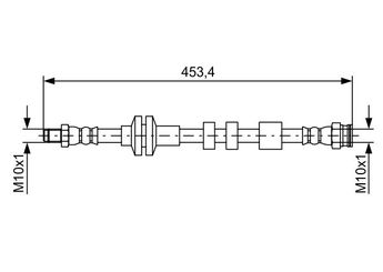 Fren Hortumu Arka Sağ veya Sol BOSCH 1 987 481 574  1987481574 1 987 481 574 50518954 51917837 51851048