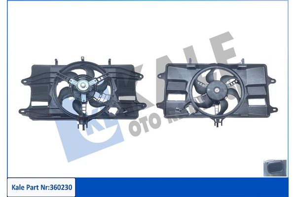 Radyatör Fan ve Motoru  KALE 360230