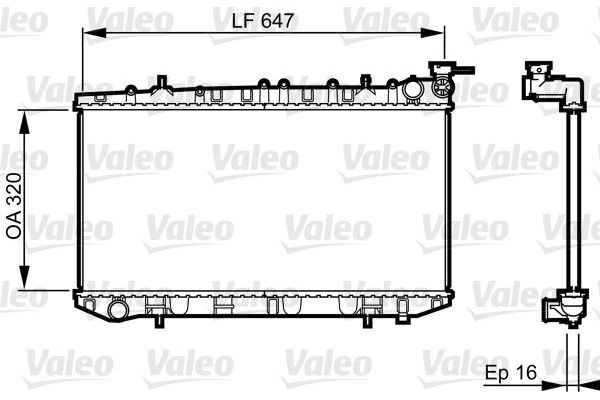 Su Radyatörü  Nissan 100 NX (B13)(11.1990->)  VALEO 731664