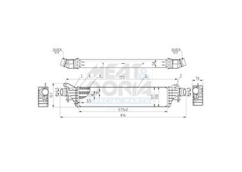 Turbo Radyatörü  ORİS 761-4835  13440202 1302311 01302311 1302314 01302314 013440202 13472371 013472371
