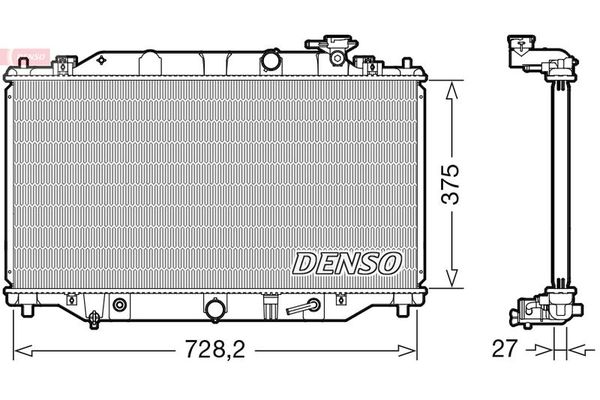 Su Radyatörü  DENSO DRM44044