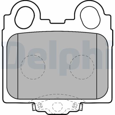 Fren Disk Balata Arka Lexus GS 300 (JZS160)(1998->)  DELPHI LP1510