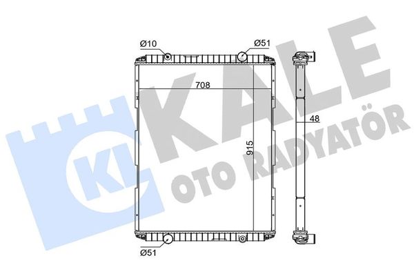 Su Radyatörü  Toyota C-HR (X10)(10.2016->)  KALE 350750
