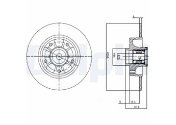 Fren Disk Ayna Arka Sağ ve Sol DELPHI BG9112RS  432001539R 4320 015 39R 432007595R 4320 075 95R 432001868R 432008191R 8660001615
