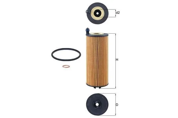 Yağ Filtresi  BMW X3 M Serisi (F97)(2019->)  MAHLE OX 1302D