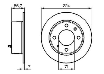 Fren Disk Ayna Arka Sağ ve Sol BOSCH 0 986 478 749  95582061 95582062 95661849 95 582 061 95 582 062 95 661 849