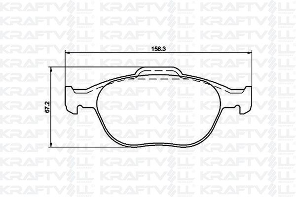 Fren Disk Balata Ön Ford Transit Connect (TC7)(2002->)  KRAFTVOLL 07010023