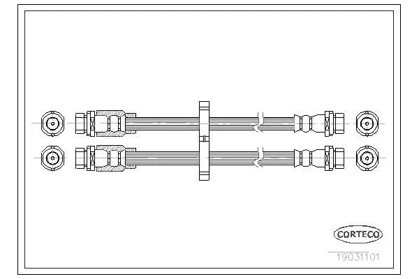 Fren Hortumu Arka Sağ veya Sol Fiat Doblo (223) Cargo/Combi (08.2005->)  SWAPP 40021