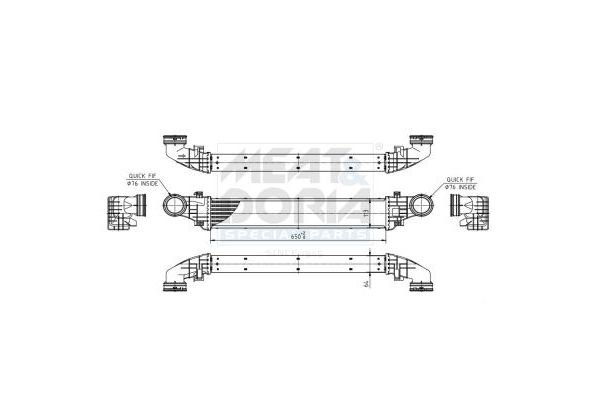 Turbo Radyatörü  Mercedes E -Serisi S.Wagon (BM 211)(01.2003->)  VEKA 42-2811