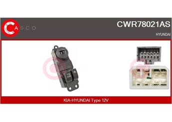 Cam Açma Düğmesi Ön Sol MCAR AN-812  935704A000 93570-4A000