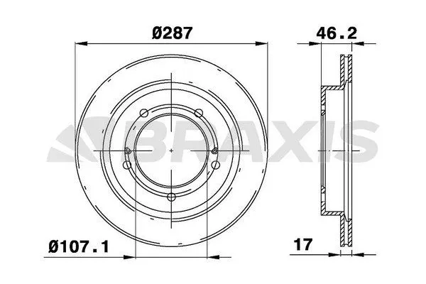 Fren Disk Ayna Ön Sağ ve Sol BRAXIS AE0300