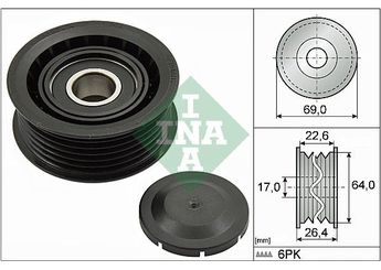 Vantilatör Kayış Gergi Rulmanı  INA 532 0160 10  59903341A 59903341E 59903341J 11287511474 4792836AA 5080246AA 4593848AA 4593985AA 5184638AC 5184638AD 6507720AA 4627851AA 68020888AA K04593985AA K68020888AA K05184638AD 2020019 2020919 6612003170 A0002020019 A0002020919 A6612003170 95510211800 95510211801