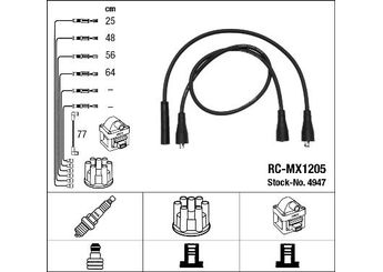 Buji Kablosu  NGK 4947  21403707088 2140 370 7088 214123707050 21412 370 7050