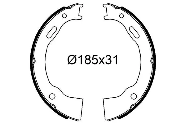 Fren Pabuçlu Balata Arka VALEO 564317