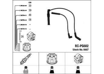 Buji Kablosu  NGK 8467  5967L2 5967.L2 97535465 97 535 465
