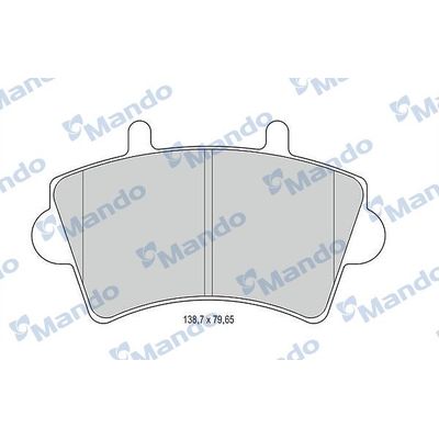 Fren Disk Balata Ön Renault Master Kombi (01.1998->)  MANDO MBF015025