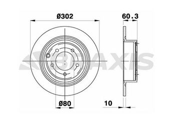 Fren Disk Ayna Arka Sağ ve Sol BRAXIS AE0634  4743999AA