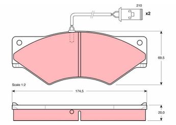 Fren Disk Balata Ön FERBE 32600  1906183 1906264