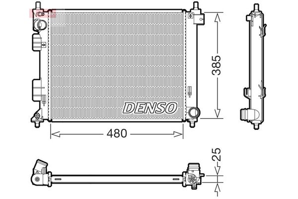 Su Radyatörü  DENSO DRM41035